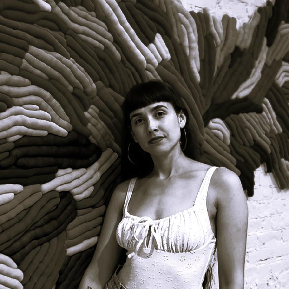 Portrait of contemporary fibre artist Sienna Martz