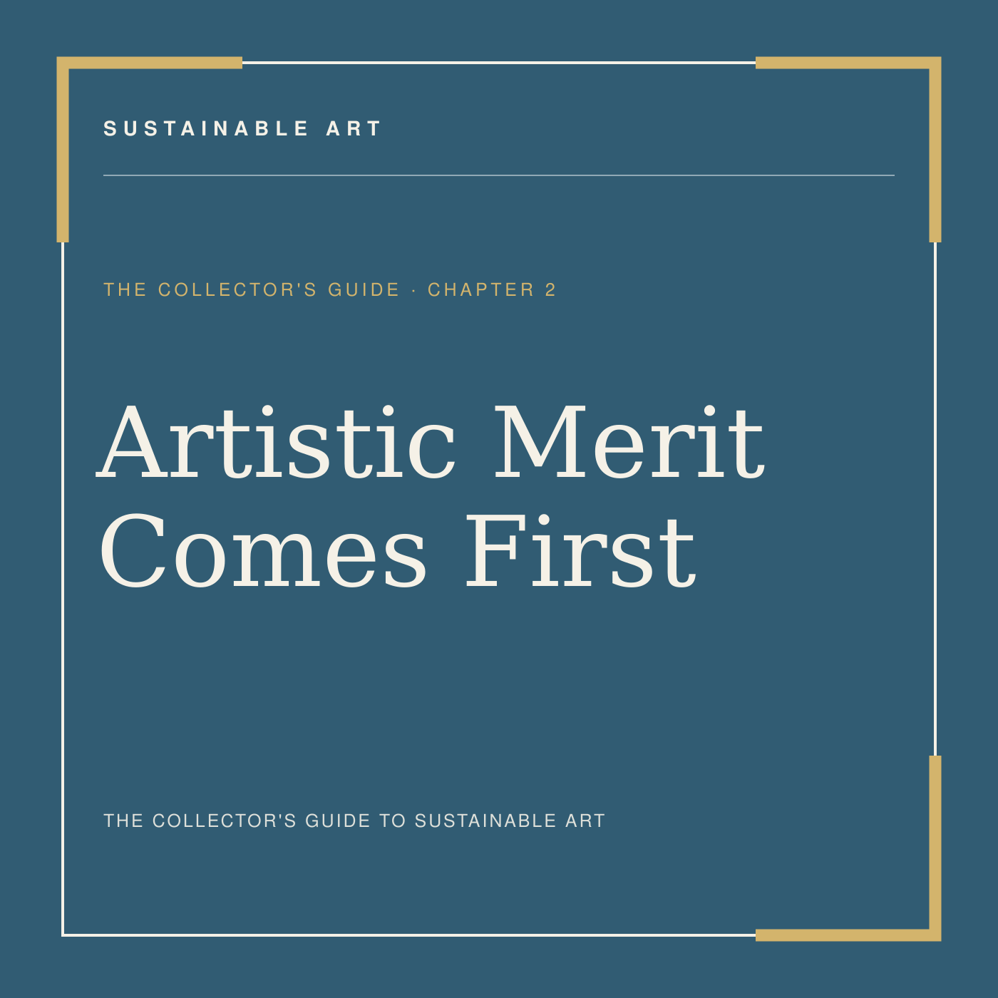 Artistic Merit Comes First, guide header