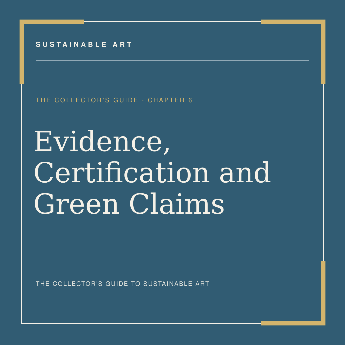 Evidence, Certification and Green Claims, guide header