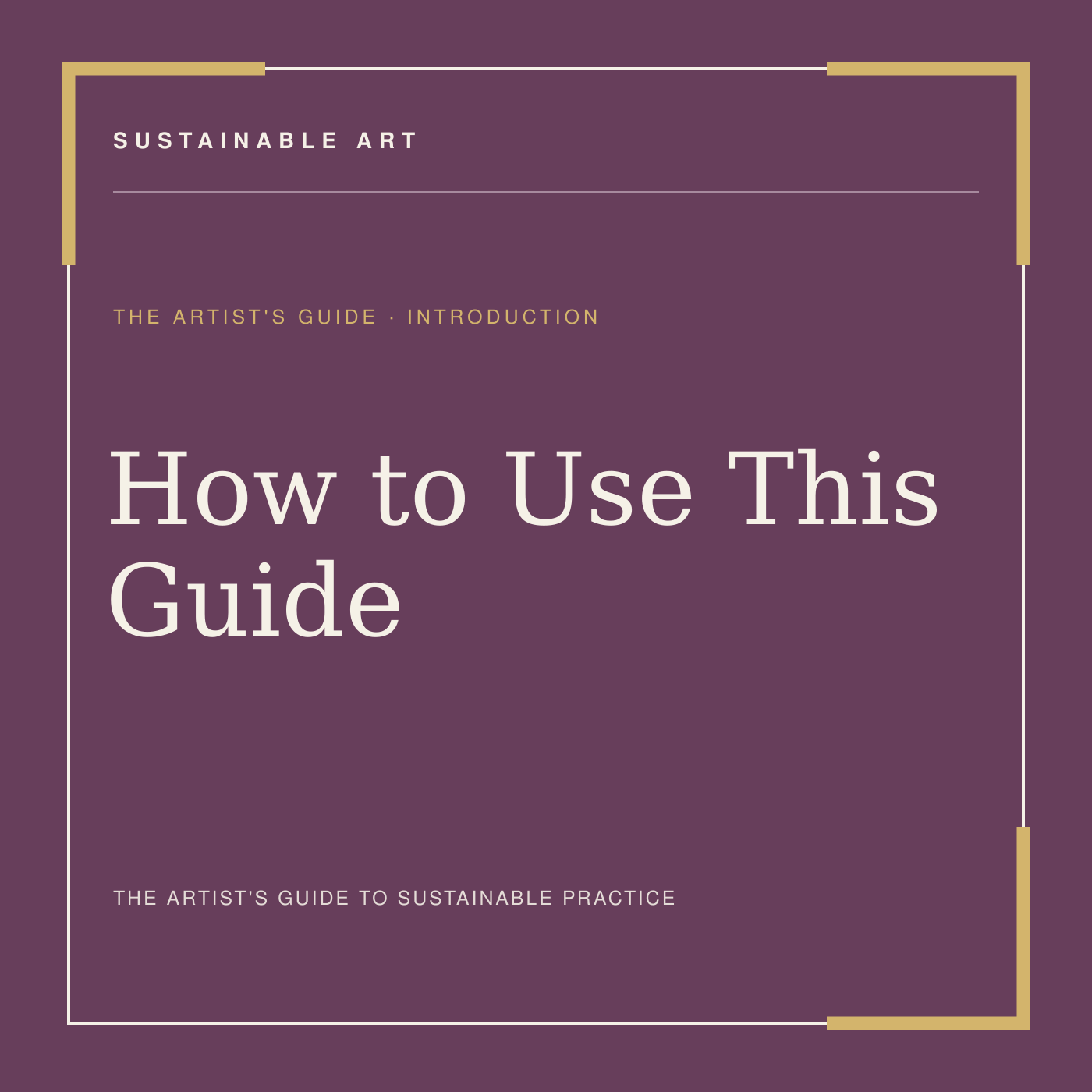 How to Use This Guide, guide header