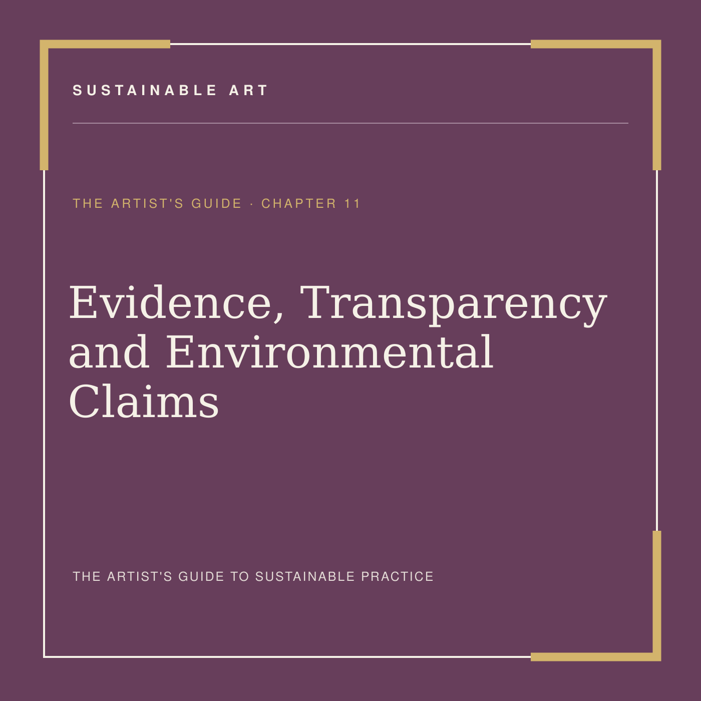 Evidence, Transparency and Environmental Claims, guide header