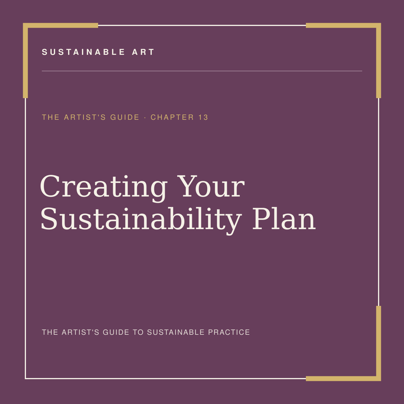 Creating Your Sustainability Plan, guide header